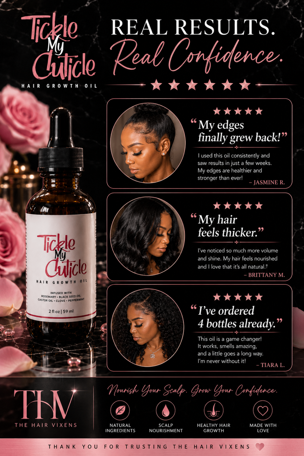 Tickle My Cuticle social proof creative